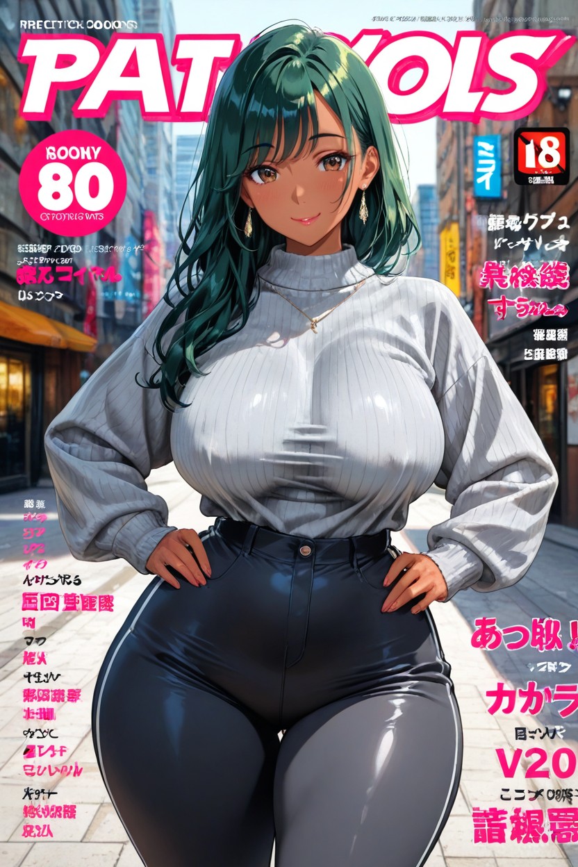 Slight Tan, Perfect Body, On The Sidewalk Hentai IA