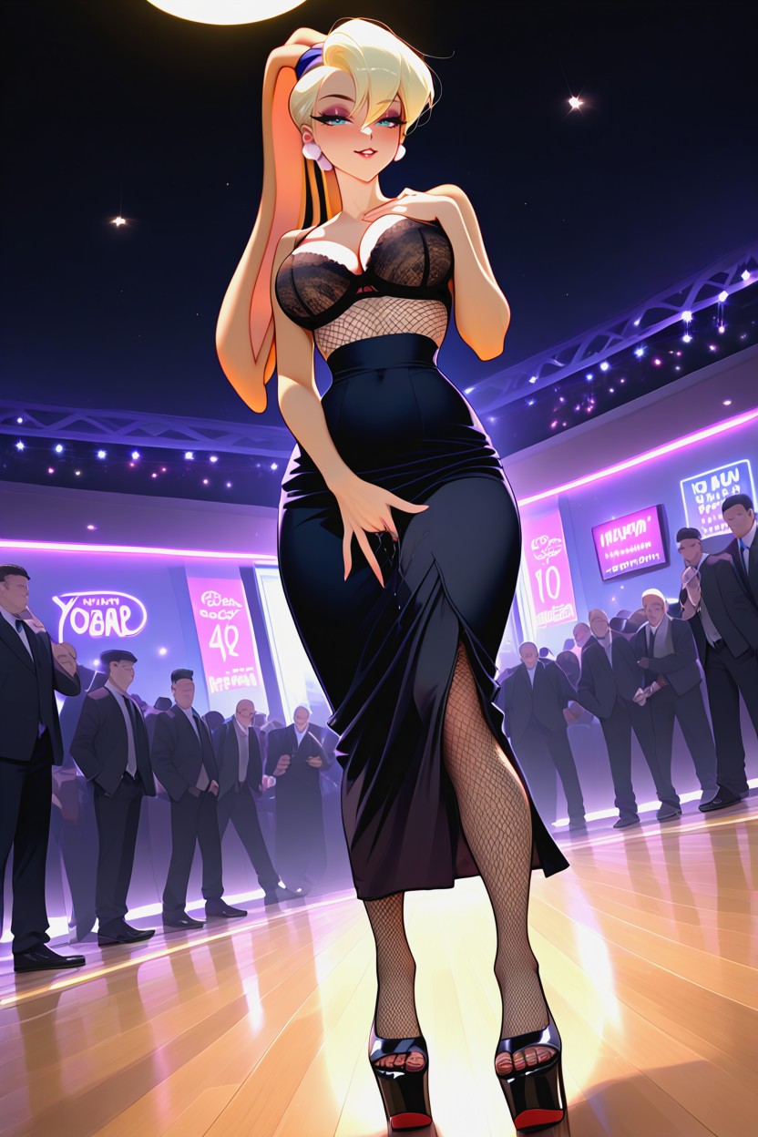 Masturbating, Lola Bunny, Front View Hentai AI Porn