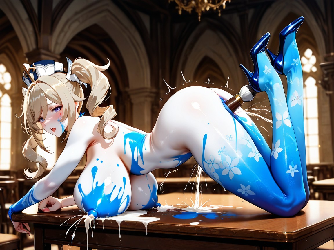 Palacio, Lactating Nipples, Legs Together Hentai IA