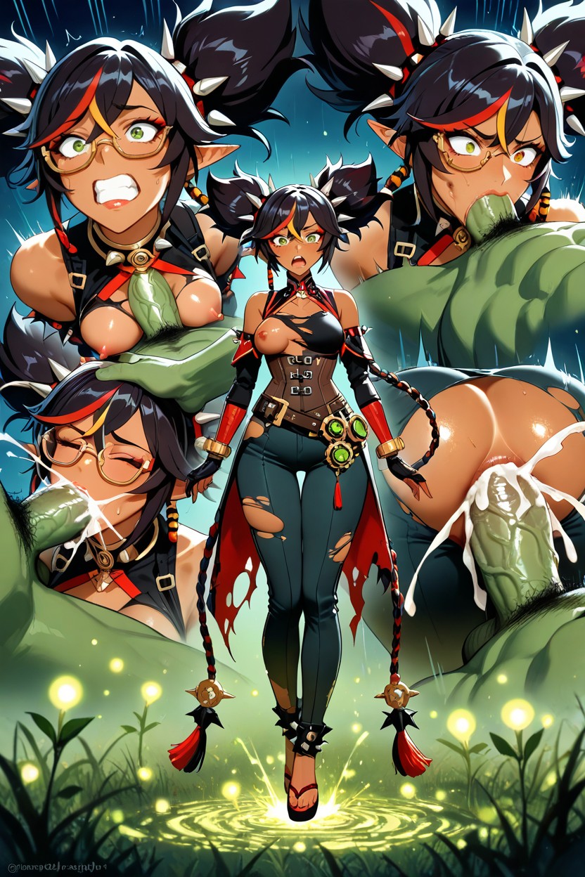 Multiple Views Capturing Radically Different Actions, Double Penetration, Spherical And Bouncing Breast Porno IA Hentai