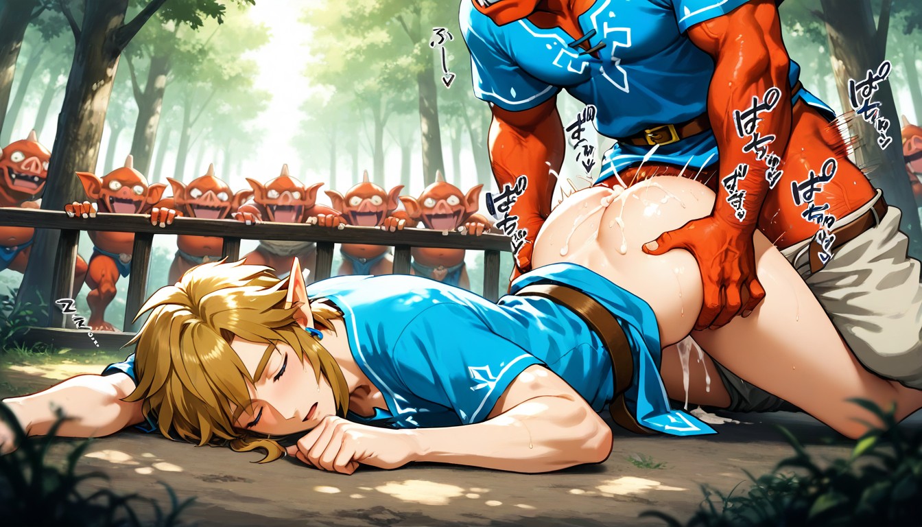 Fully Prone, Vue De Côté, Link Gay Bottoming Porno IA Hentai