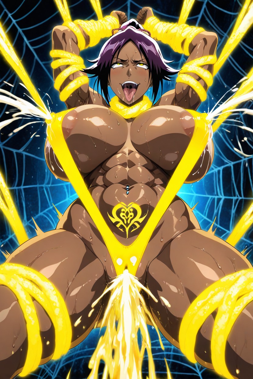 Bras En L'air, Saliva, Musclé Porno IA Hentai