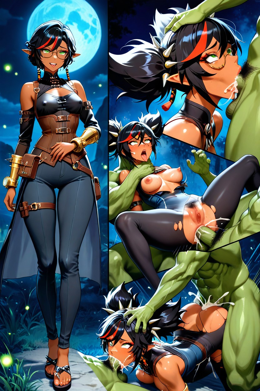Night Garden Grass Flowers Stones Fireflies Setting, 25+, Canonical Steampunk Outfit Porno IA Hentai