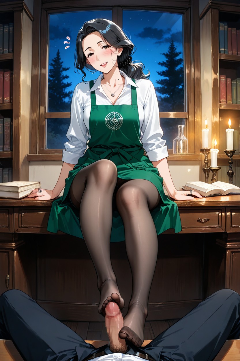 Woman, Maigre, Outside Windows Is Forest Porno IA Hentai