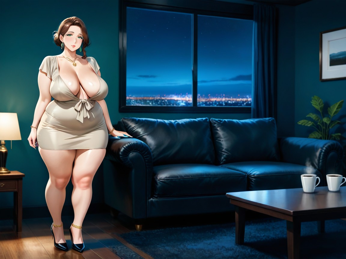 +, Full Body, Natural Breasts Hentai AI Porn