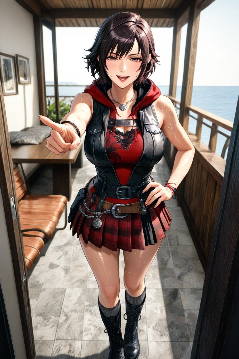 Iris Amicitia Outfit, In House Balcony, Hard Shadow Hentai AI Porn