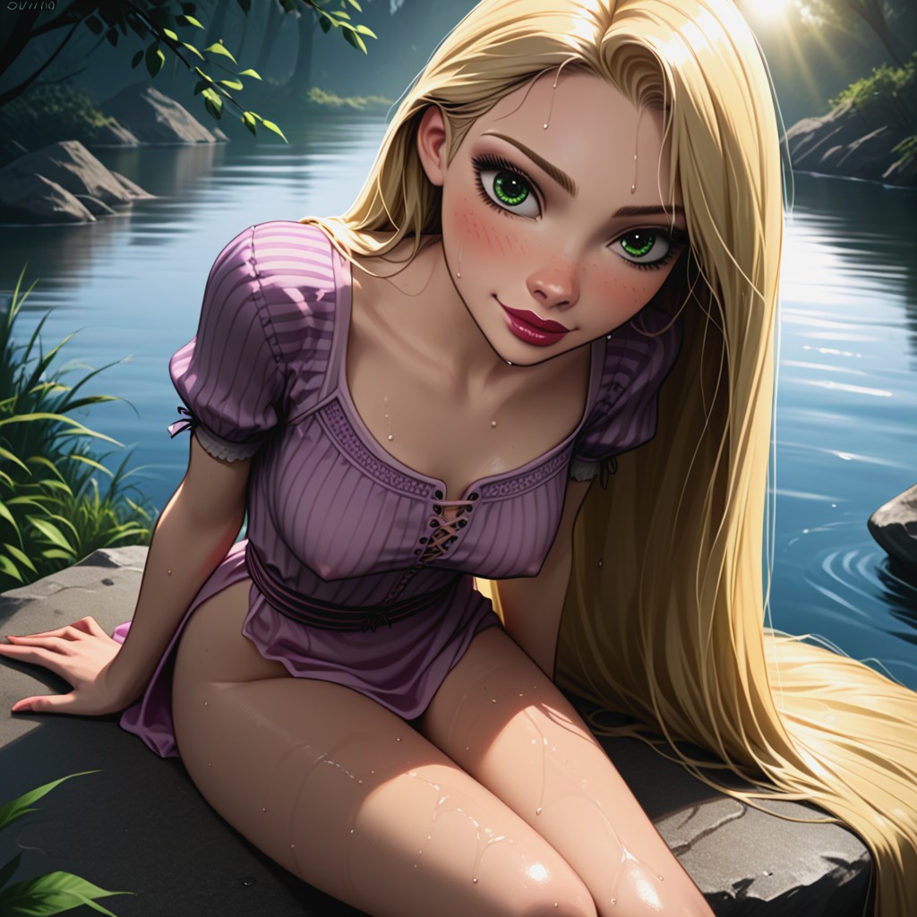 In The Dark Forest, Skinnyleg, Rapunzel Hentai AI Porn