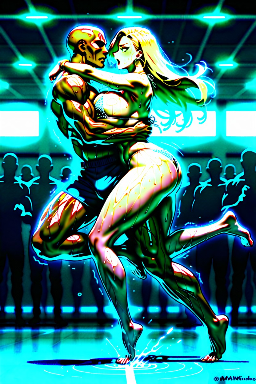 Shaking Breasts, Gym, Showing Breast Hentai IA