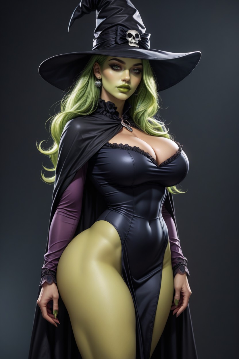 Oily Textured Skin, Cosplay, Cleavage Hentai AI Porn
