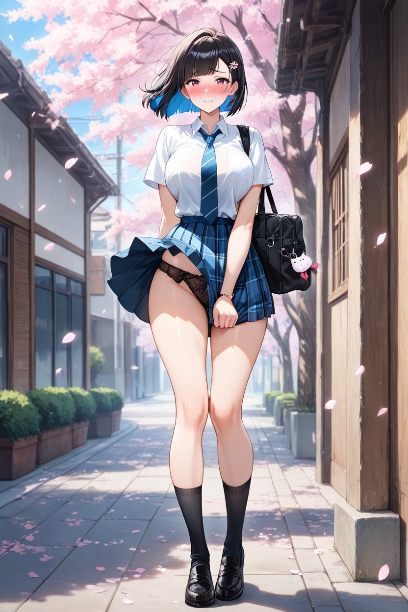Anime Style, Twisted Torso, Standing Hentai AI Porn