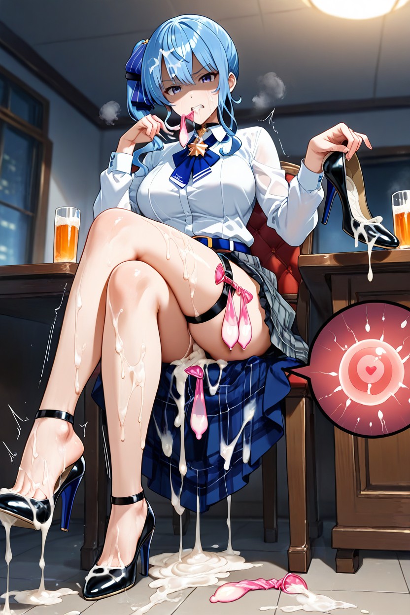 Heel Raised, Sperm Covered Feet, Cum Everywhere Hentai AI Porn