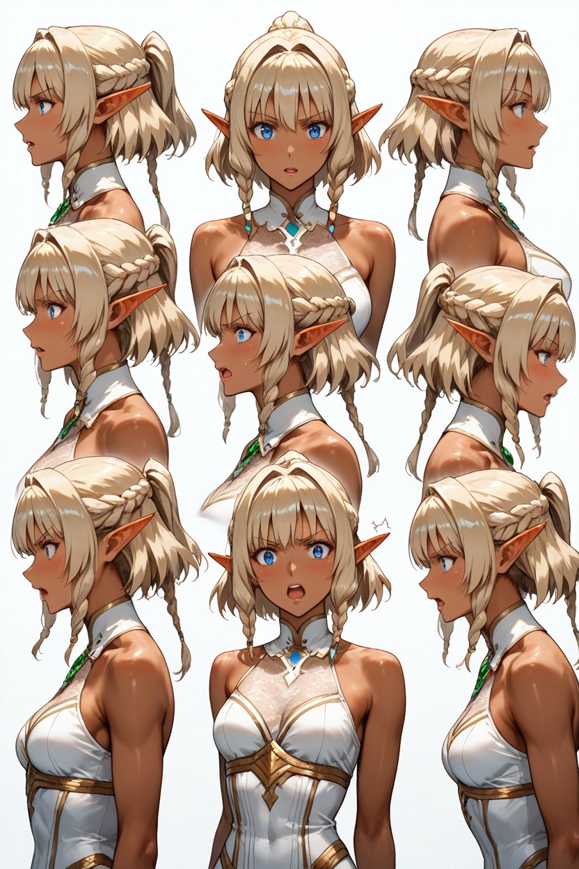 Gold, V-shaped Body, Amazing Quality Hentai AI Porn