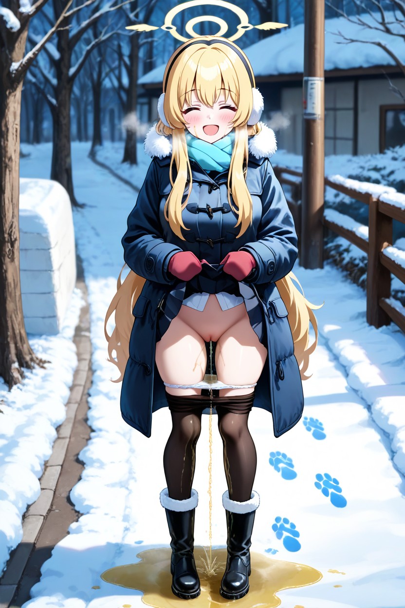 Female Focus, Waving, Urine Stream Hentai AI Porn