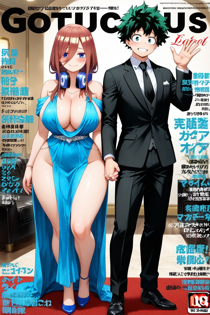 Blue Eyes, Standing, Standing Together Hentai AI Porn