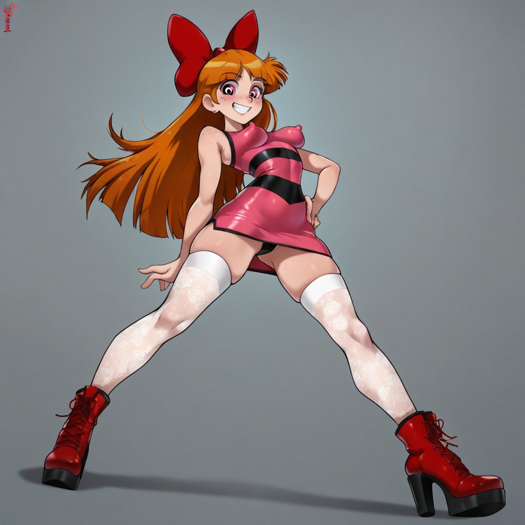 Perky Breasts, Pencil Waist, Medium Breast Hentai AI Porn
