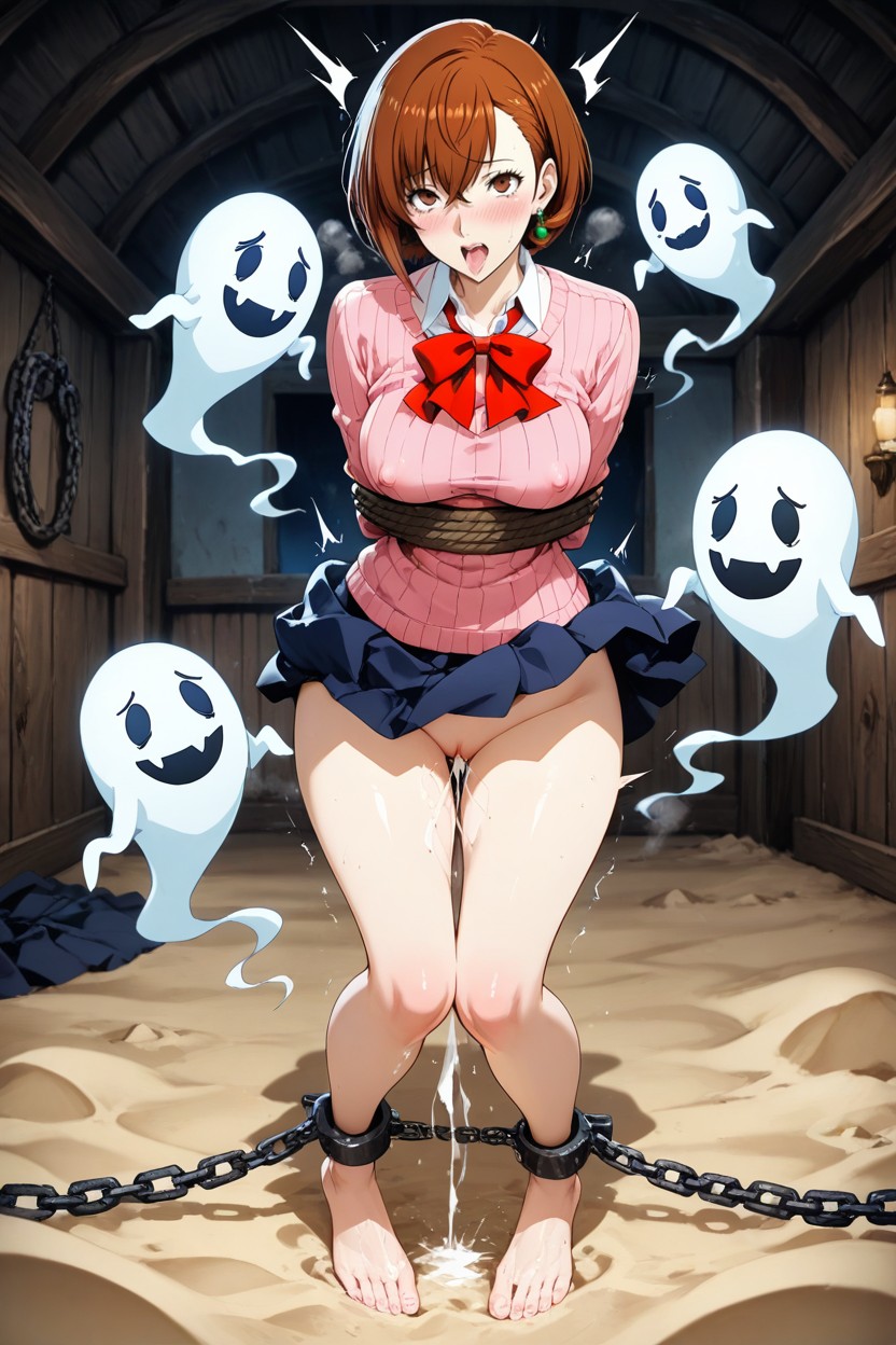 Moaning, Medium Breasts, Fucked Hentai AI Porn
