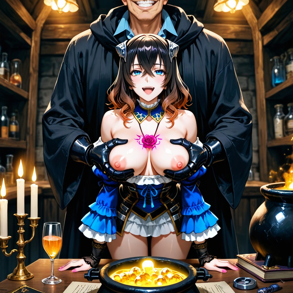 Gothic Victorian Style Outfit, Miriam Outfit, In Victorian Laboratory Hentai AI Porn