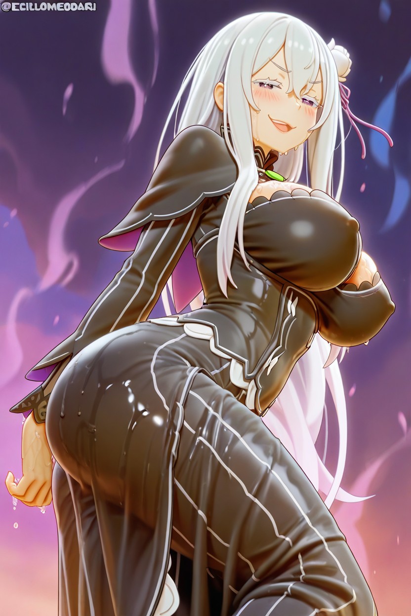 Voluptuous, Front View, Mouth Open Hentai AI Porn