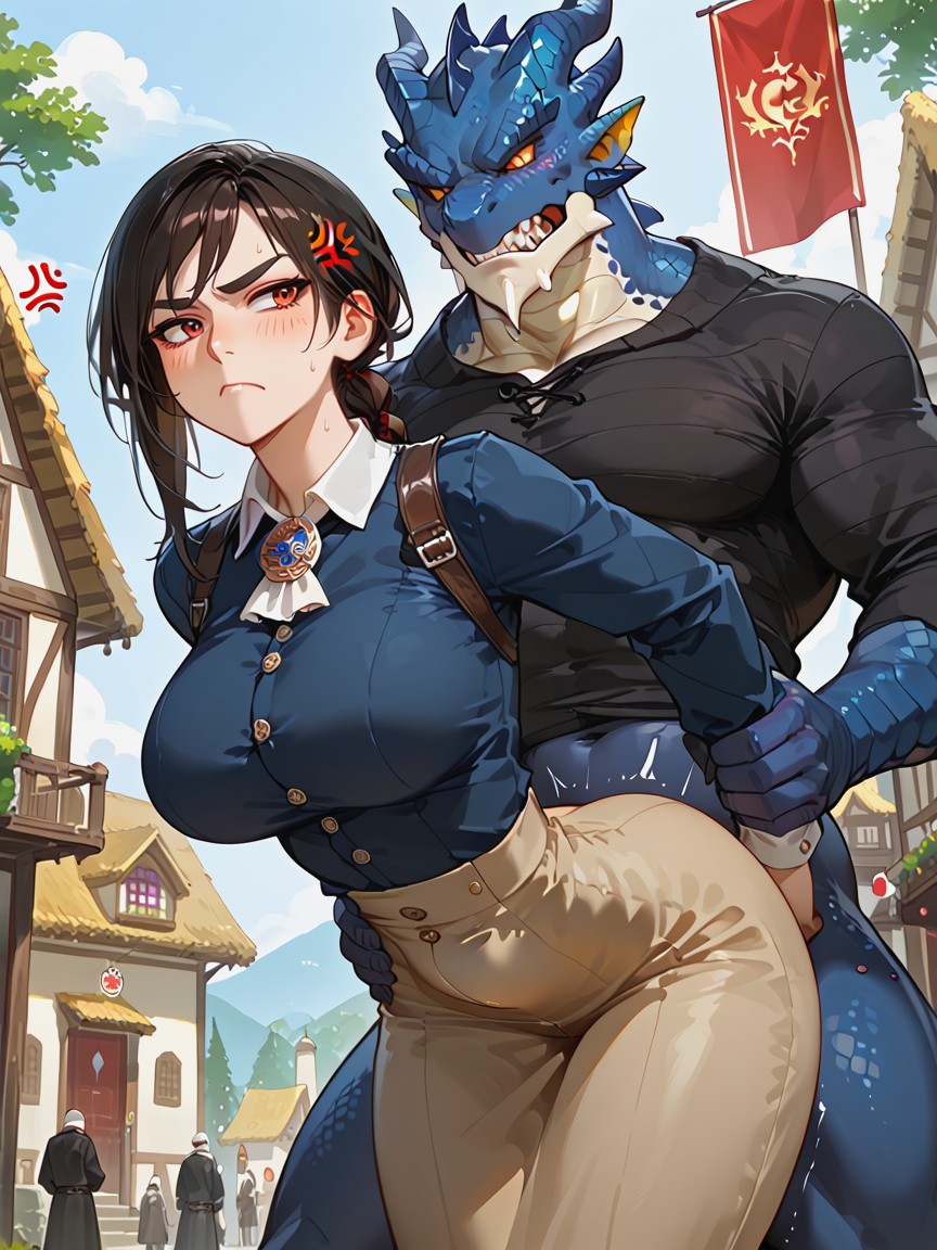 Isekai, Leaning Forward, Body Hentai AI Porn