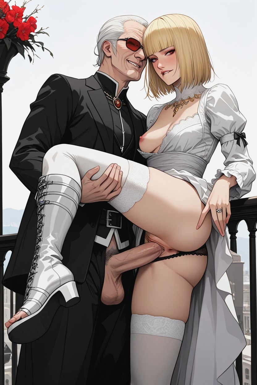 Expensive Clothes, Toeless, Faceless Man Hentai AI Porn