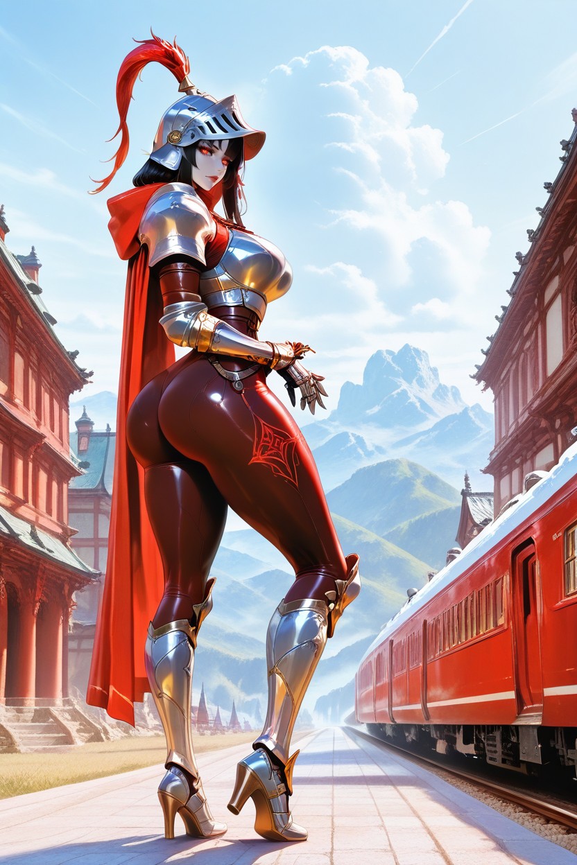 Thick Perfect Legs, Bulging Ass, Wide Perfect Hips Hentai AI Porn