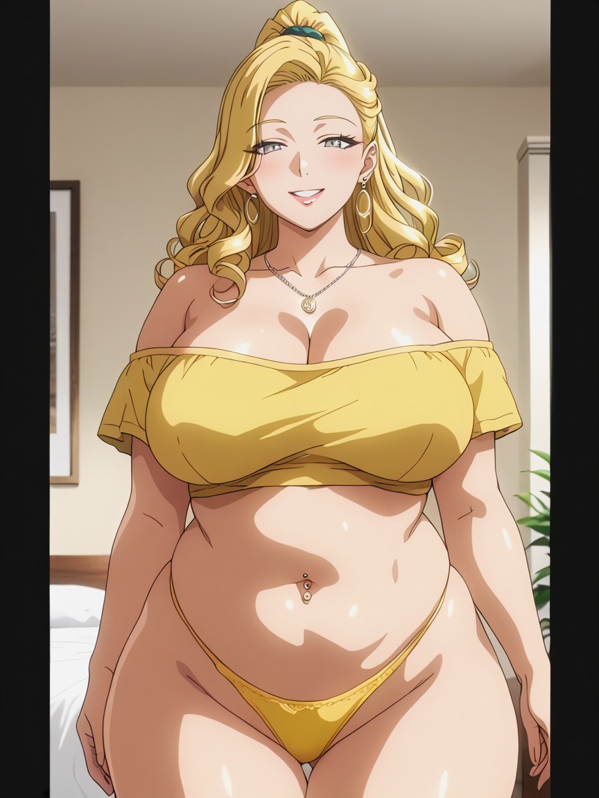 Wide Hips, Waist, Smiling Hentai AI Porn