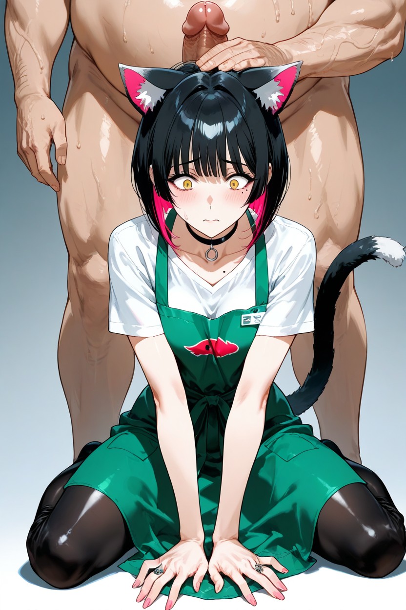 Normal Size Breasts, Bangs, Slightly Layered Hentai AI Porn
