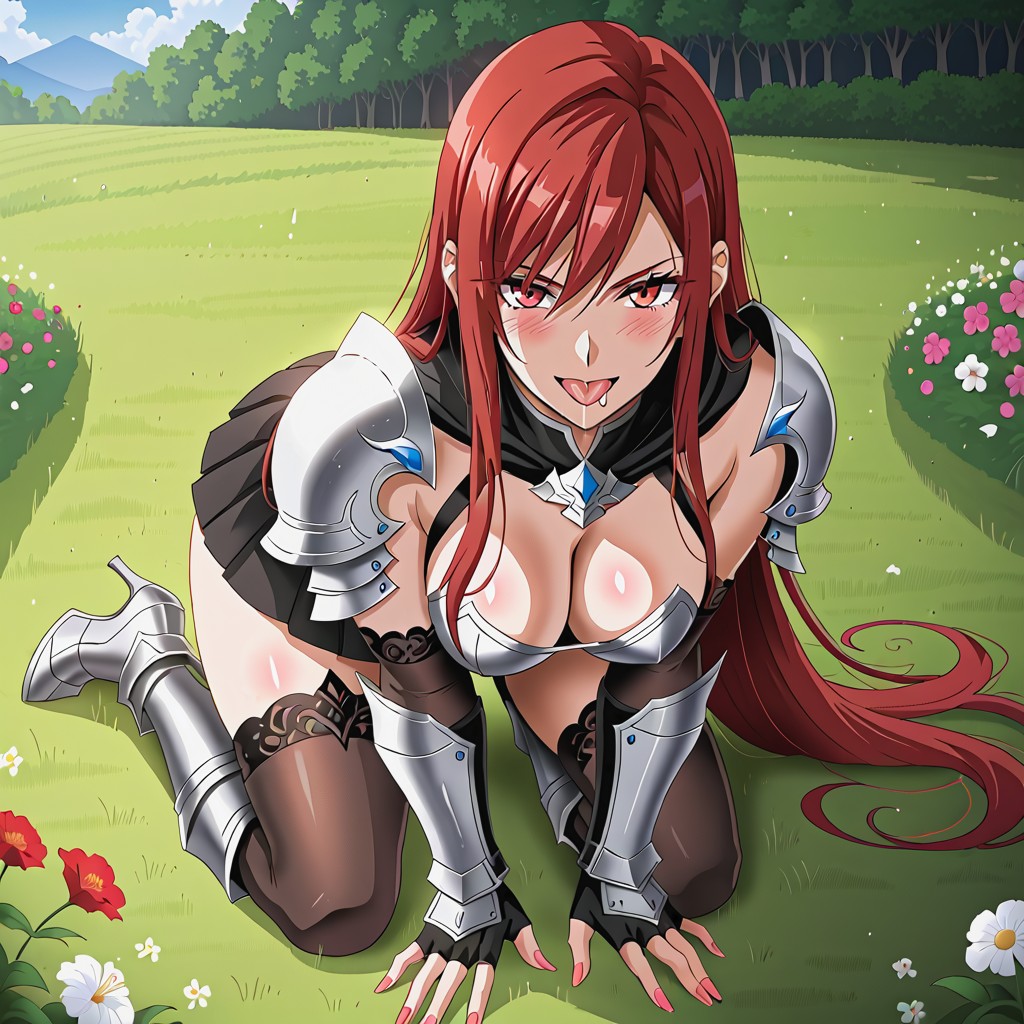 Anime Accurate Face, Armored Gloves, Cape Hentai IA