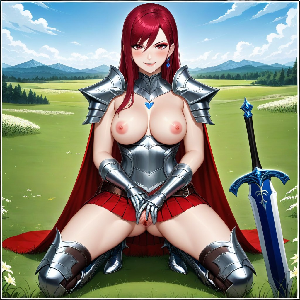 Drooling, Pink Nipples, Round Ass Hentai AI Porn