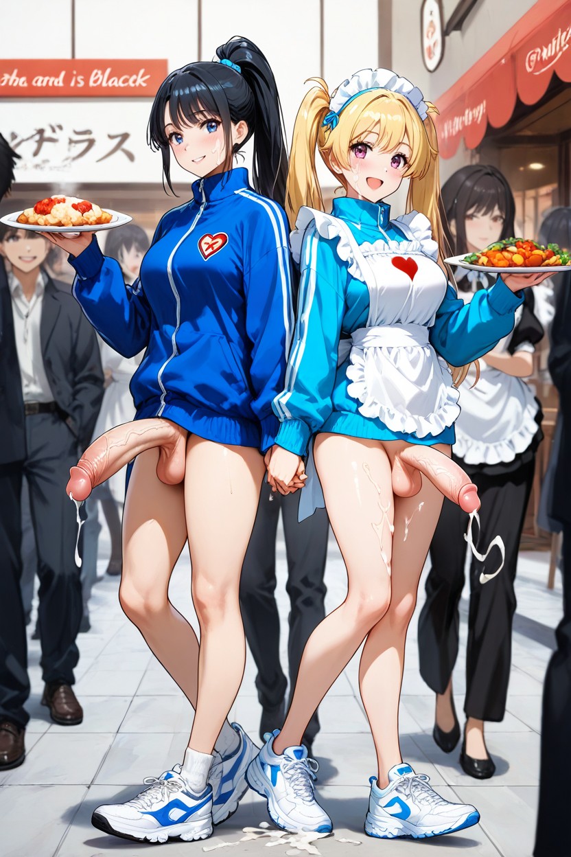 No Wearing Pants, Precum, Sleeves Hentai AI Porn