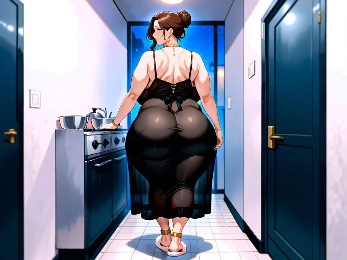 Beautiful Feet, Perfect Feet, Midway Nightgown Hentai AI Porn