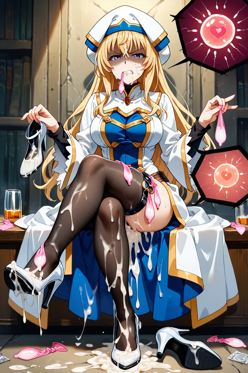 Medium Ass, Semen Soaked High Heels, Motion Lines Hentai AI Porn