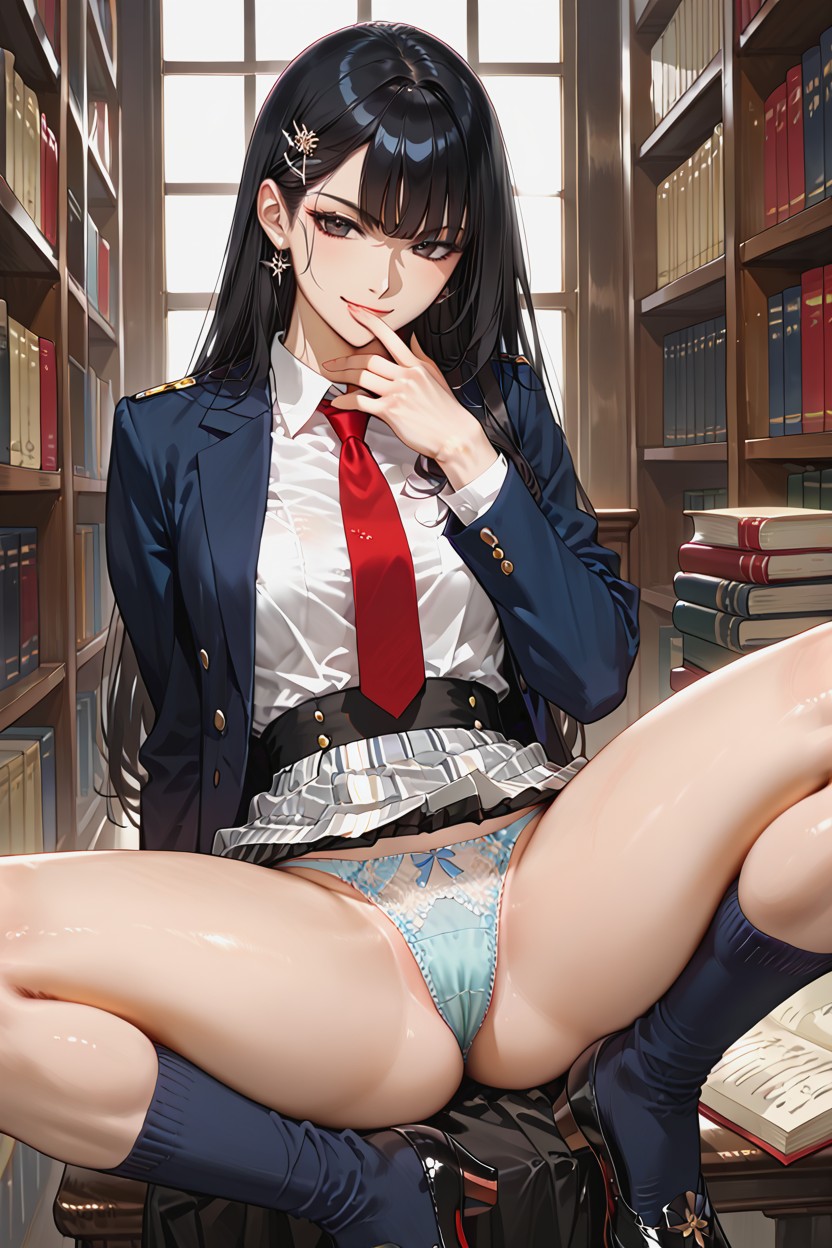 Pure, Beautiful Dark Haired Japanese, Dark Hair Hentai AI Porn