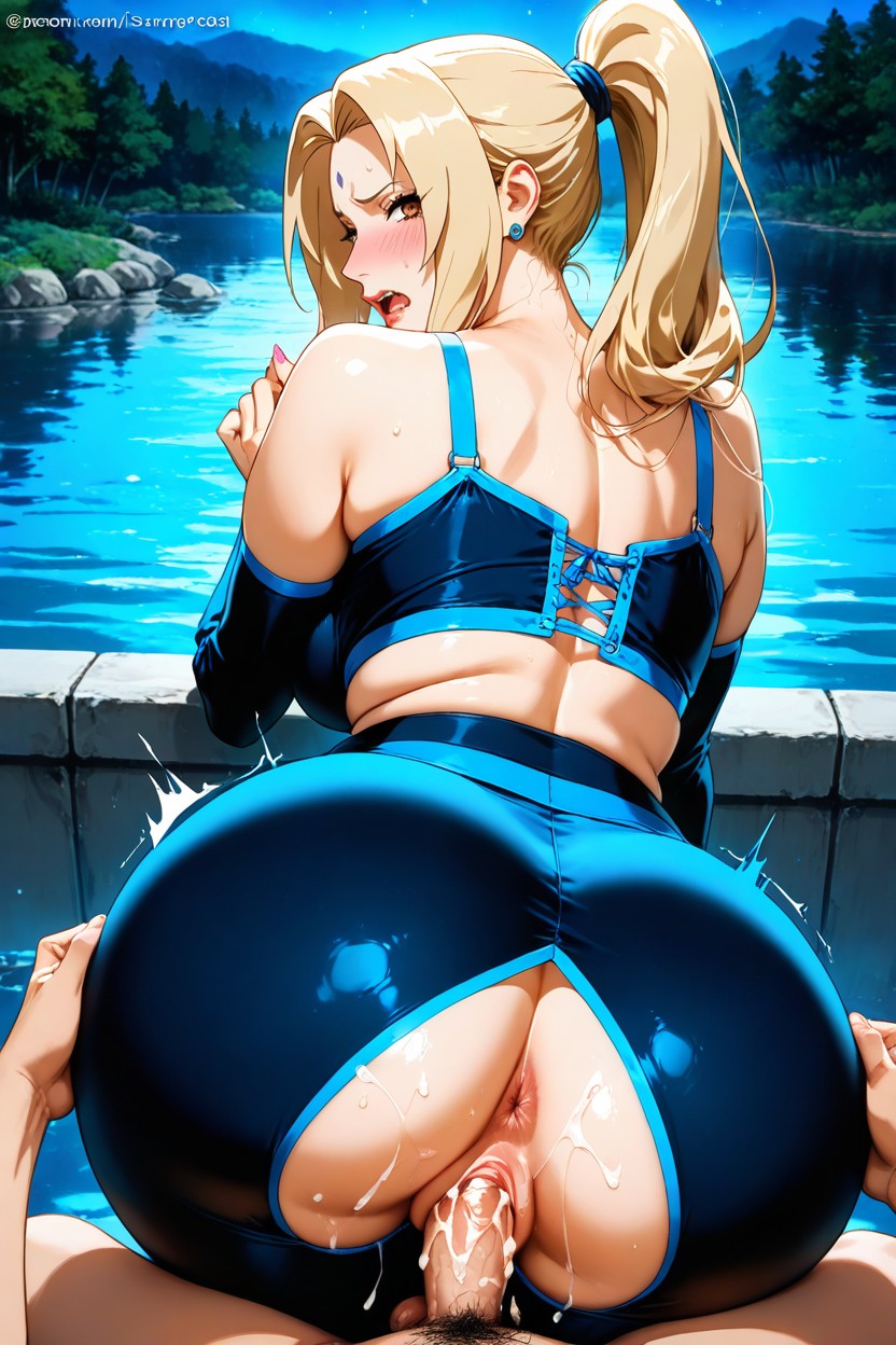 Begging For More, High-waisted Black Yoga Pants, Ultra Hd Image Hentai IA