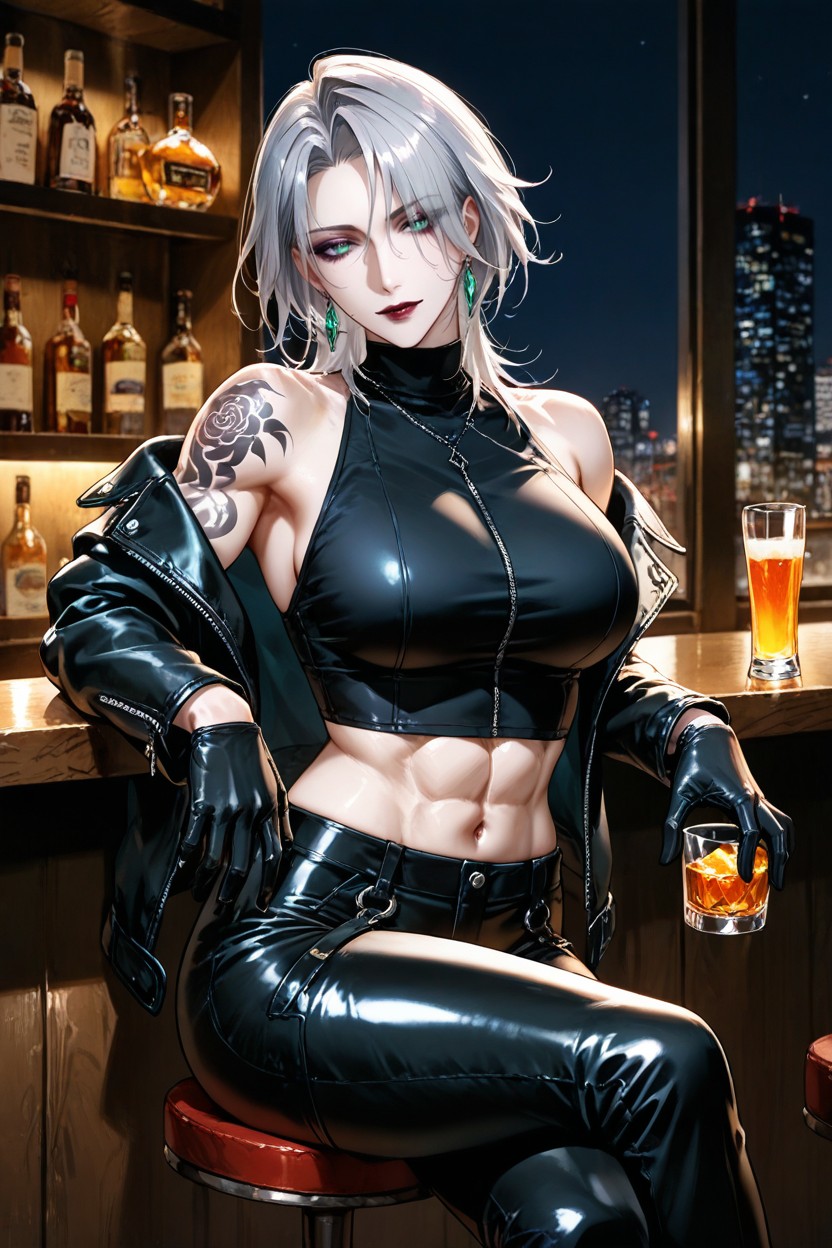 Tattoo, Side View, Beautiful Details Hentai AI Porn