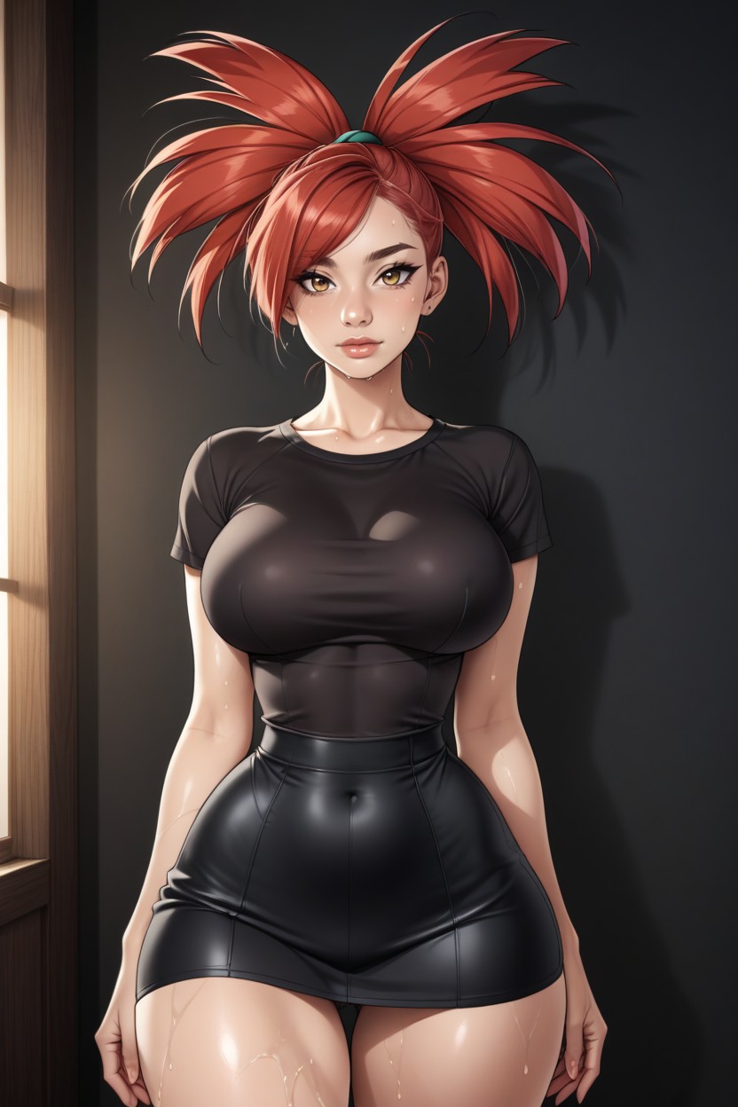 Hourglass Figure, Thigh Gap, Tir À La Taille Porno IA Hentai