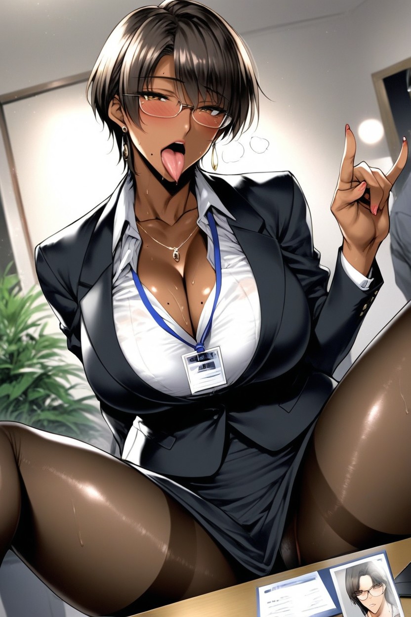 Necklace, Bokeh, Looking At Viewer Hentai AI Porn