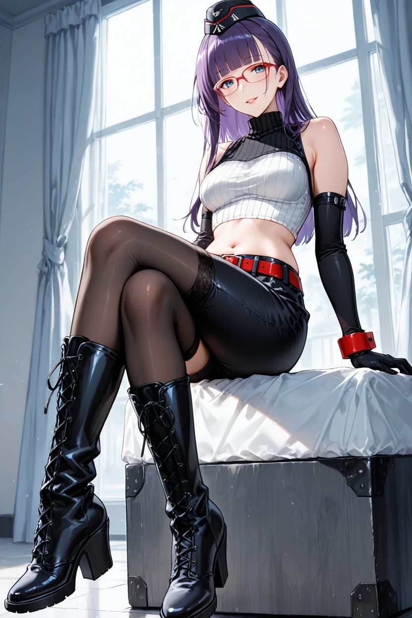 Boots, Midriff, Gnaisenauazur Lane Hentai IA