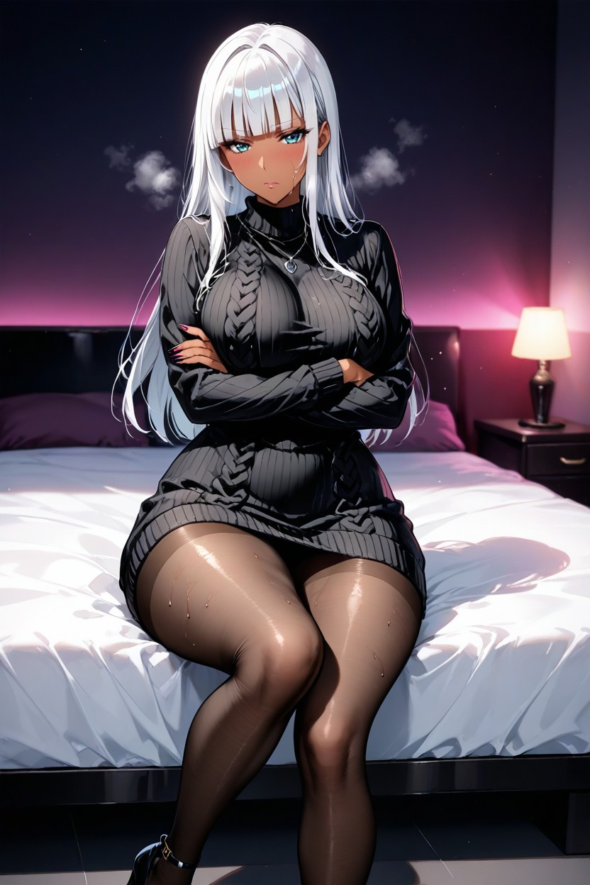 Looking At Viewer, Wide Hips, Thick Thighs ヘンタイAIエロ