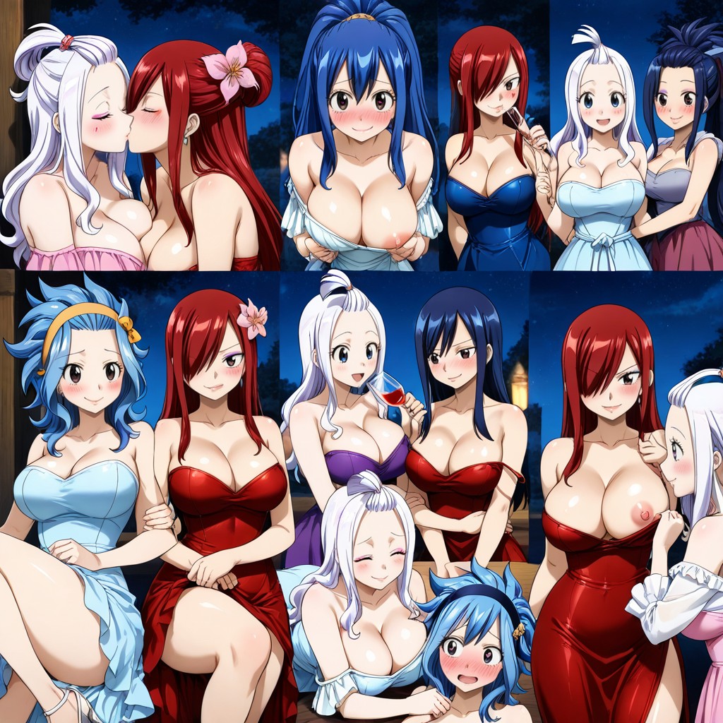Duo, Erza Scarlet, Blushing AI黃漫