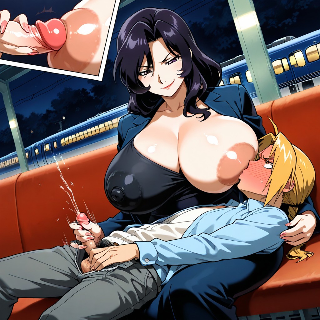 Outdoors, Boy, Excessive Massive Hyper Areolas Porno IA Hentai
