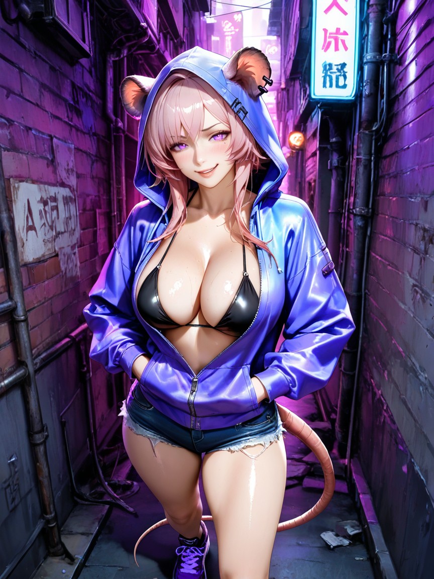 Maigre, Pencil Waist, Alley Porno IA Hentai