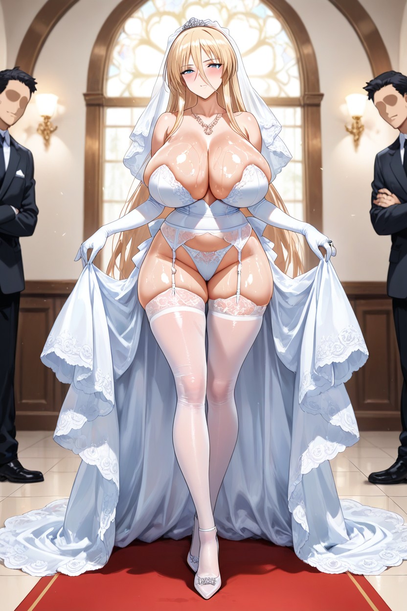 Correct Fingers, Perfect Face, Wedding Stockings Porno IA Hentai
