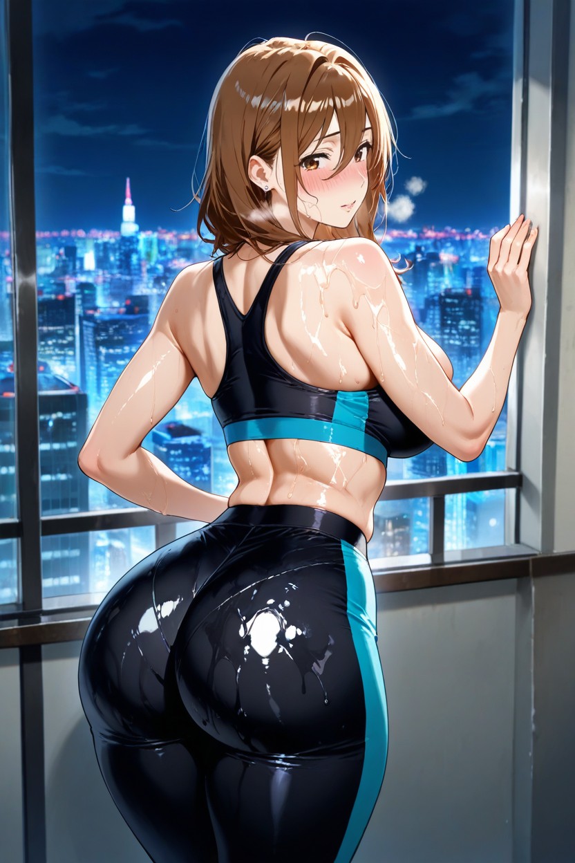 Night, Snatched Waist, Standing Hentai AI Porn