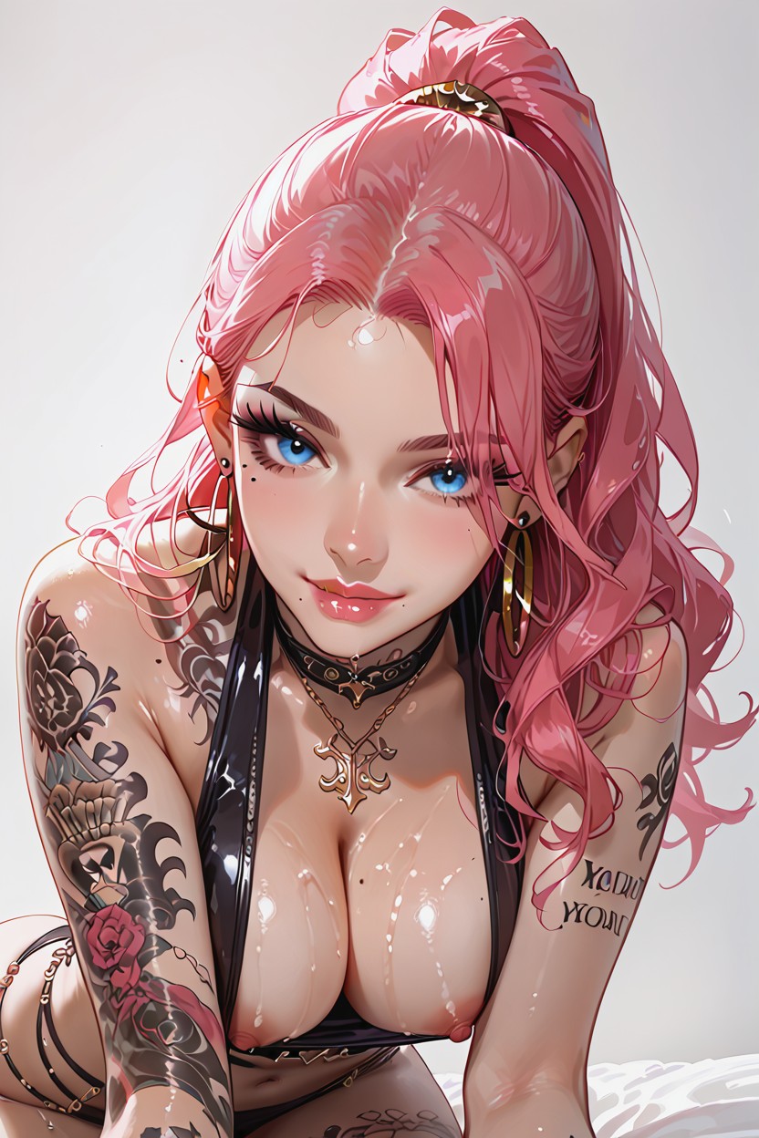 Snatched Waist, Mole On Upper Lip, Towards Viewer Hentai IA