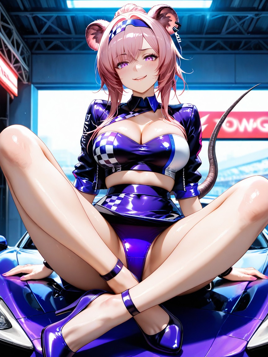 Smug Expressions, Model Pose, Detailed Feets Hentai AI Porn