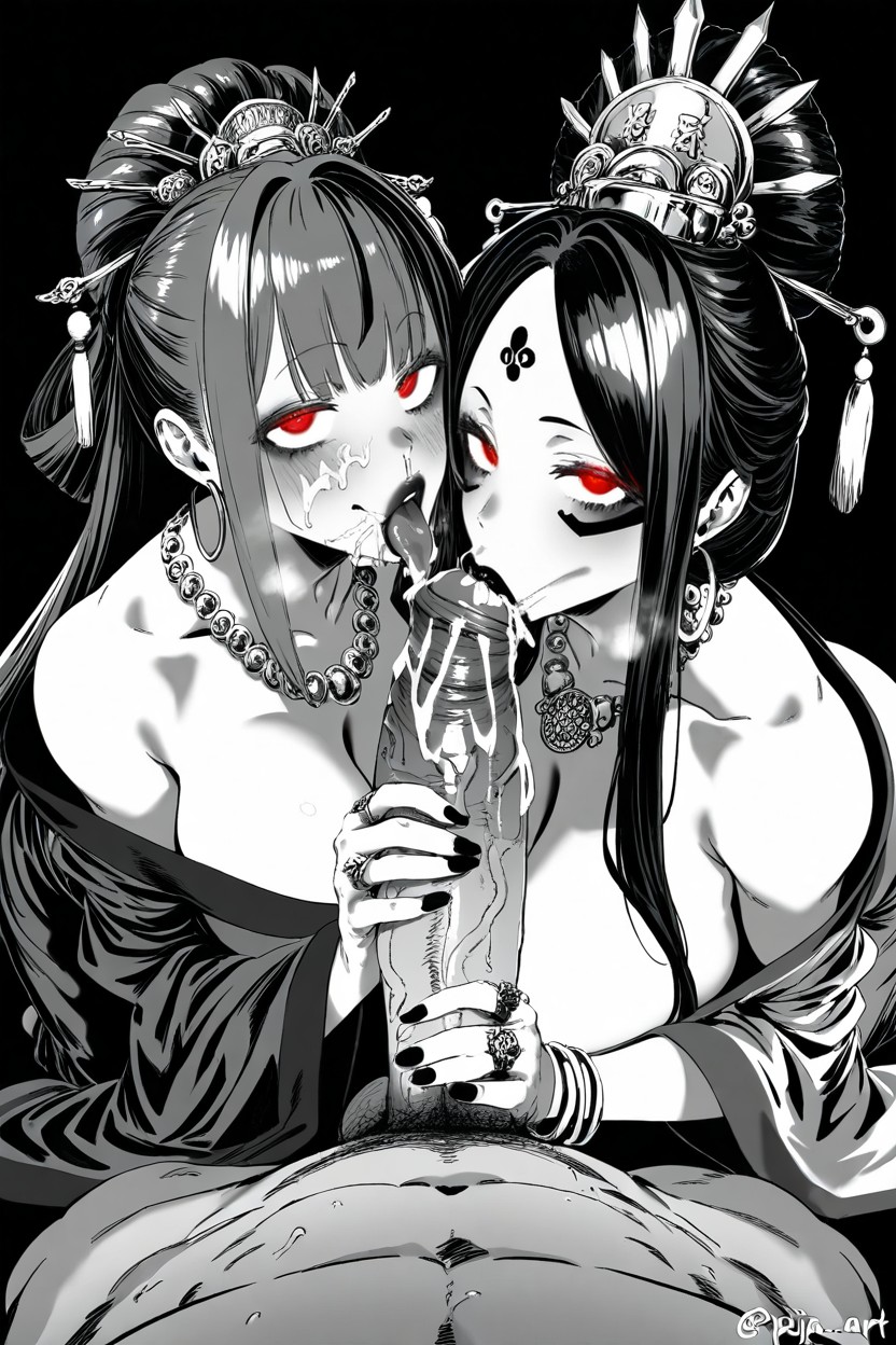 Ancient China, Glowing Eyes, Kimono Hentai IA