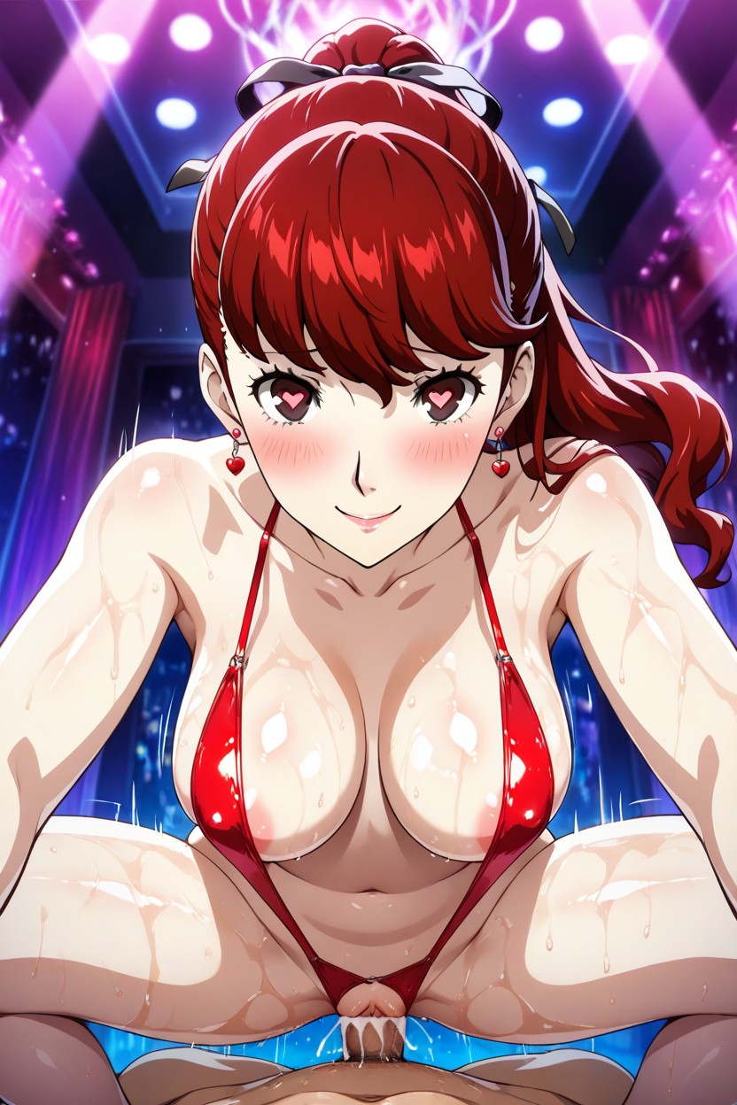 Glistening Skin, Looking At Viewer, Medium Ass Hentai IA