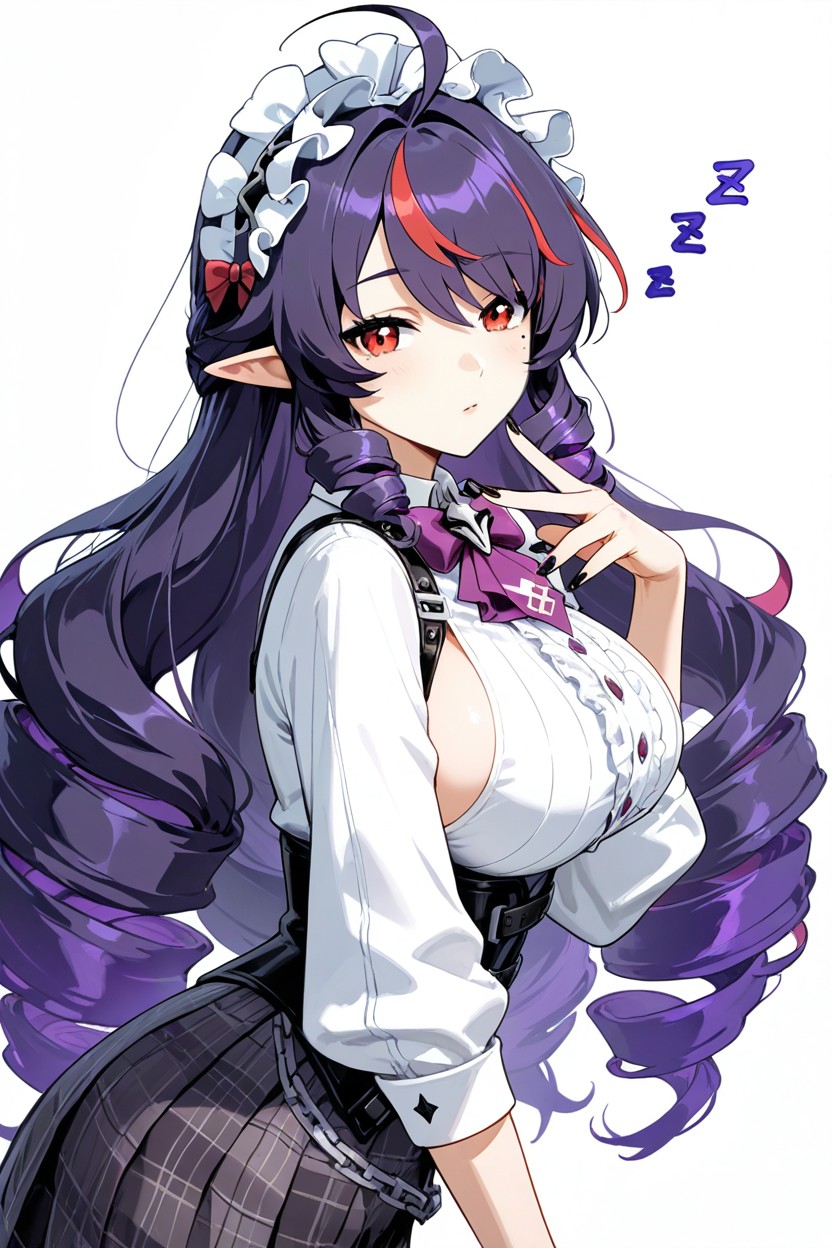 Black Hairband, Frilled Hairband, Ahoge Hentai IA