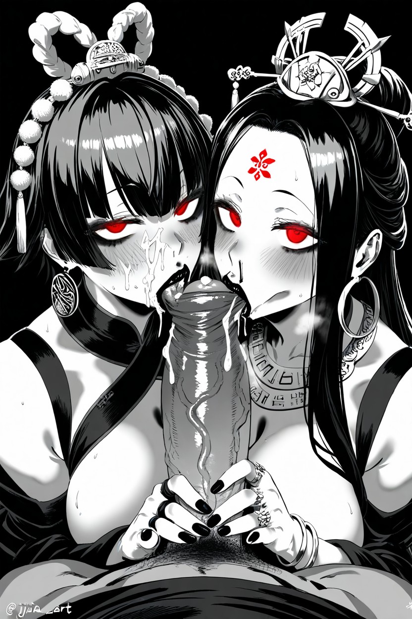 Glans Covered By Foreskin, Wide Angle, Extremely Pointed Lips Hentai AI Porn